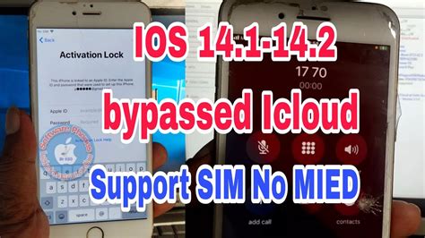 HOW TO BYPASS ICLOUD IOS 14 1 14 2 NO MEID SUPPORT SIM 100 YouTube