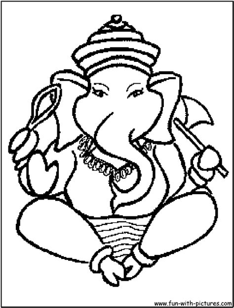 Hindu Gods Coloring Pages At Free Printable