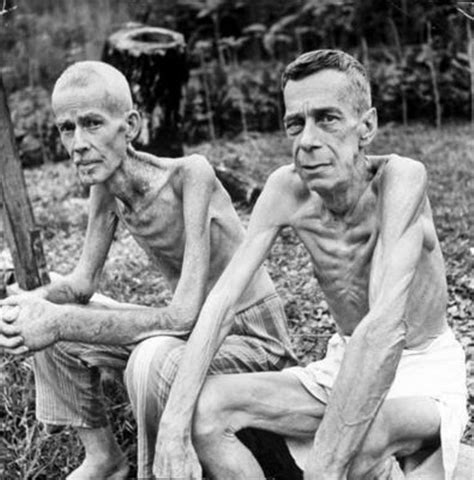 Adjective emaciated a person or animal that is emaciated is extremely thin and weak because of emaciated popularity. Two emaciated American civilians, Lee Rogers left and John ...