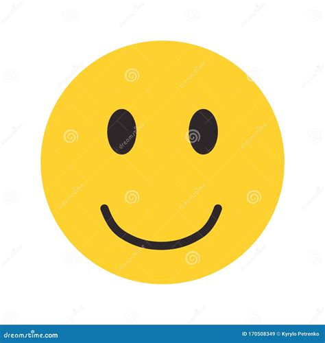 Smiley Face Emoji Symbol Icon Isolated Vector Stock Vector