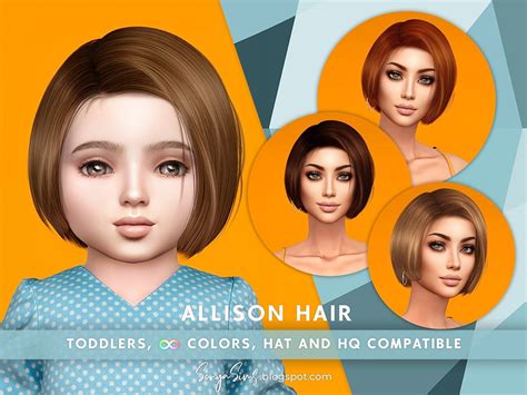 Sonyasimsccs Sonyasims Allison Hair For Toddlers