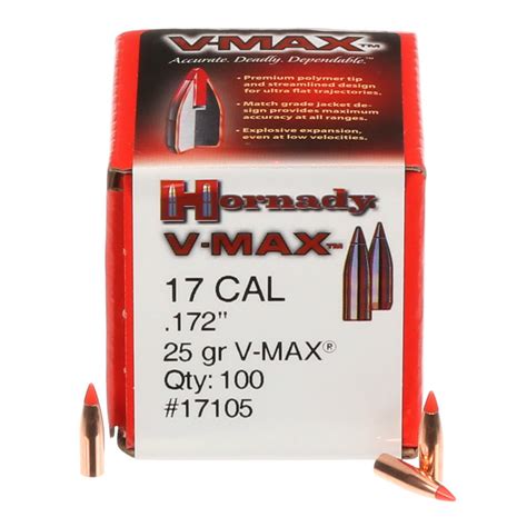 Hornady 17 25 Gr V Max 100 Pack