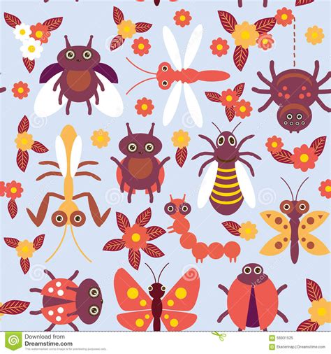 Funny Insects Spider Butterfly Caterpillar Dragonfly Mantis Beetle Wasp