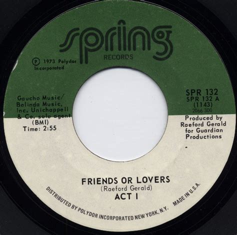 Act 1 Friends Or Lovers Releases Discogs