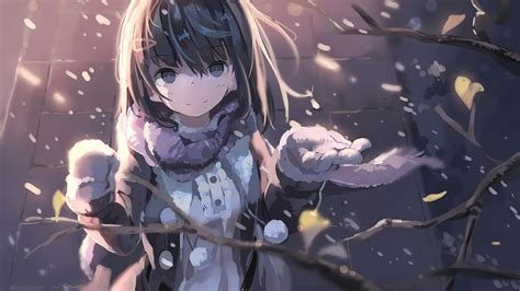 Original Characters Anime Girls Winter Wallpapers Hd Desktop And