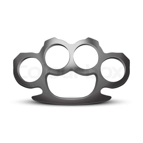 Metal Brass Knuckles Stock Image Colourbox