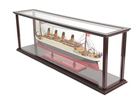 Display Case With Black Pearl Pirate Ship Midsize Ebay