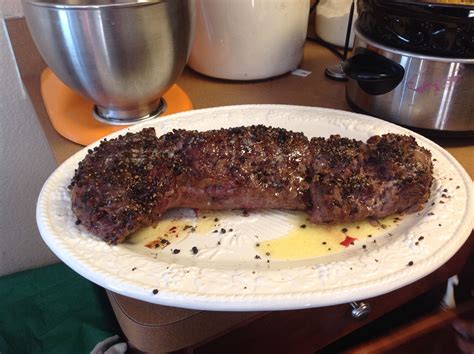 Cutting the tenderloin into two separate roasts and searing them in the skillet first before roasting really made the beef very tender. I made this beef tenderloin for Xmas and it was the best meat we've ever had. It is a pioneer w ...