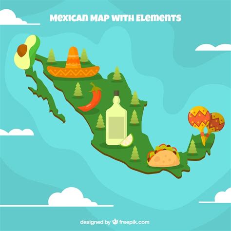 Descarga Gratis Fondo Plano De Mapa De M Xico Mapa De Mexico Mapas