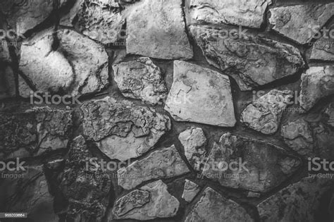Close Up Of Natural Stone Wall Stone Wall Texture Stock Photo