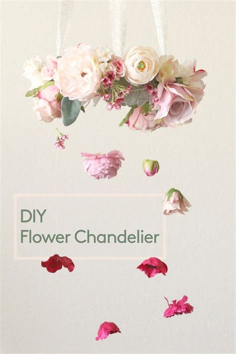 How To Diy Flower Chandelier Flower Chandelier Diy Flowers Flower