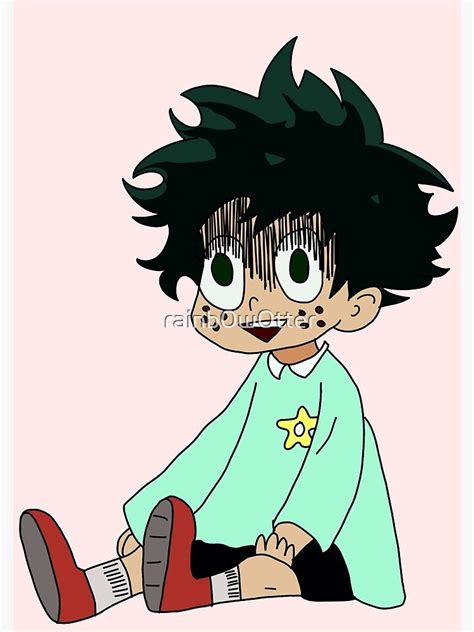 Baby Deku Colored Spiral Notebook For Sale By Rainb0w0tter Redbubble
