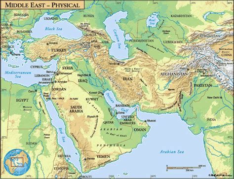 Southwest Asia Physical Map My Blog For Of Ancient Near East Asia