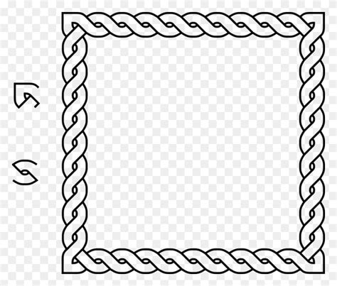 Borders And Frames Rope Celtic Knot Lasso Rope Border Clipart