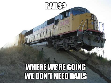 Irti Funny Picture 1548 Tags Rails Train Off The Rails Hill Where