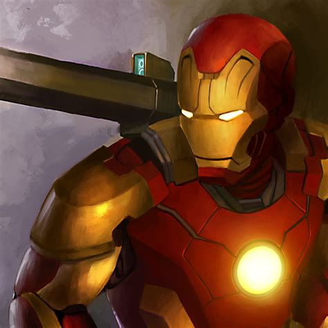 2932x2932 Iron Man With Weapon Ipad Pro Retina Display Hd 4k Wallpapers