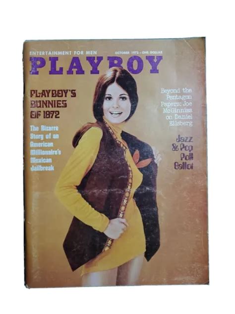 Playboy Magazine October 1972 Playmate Sharon Johansen Bunnies Of