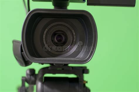 Camera In Front Of Green Screen Stock Image Image Of Show Cinema