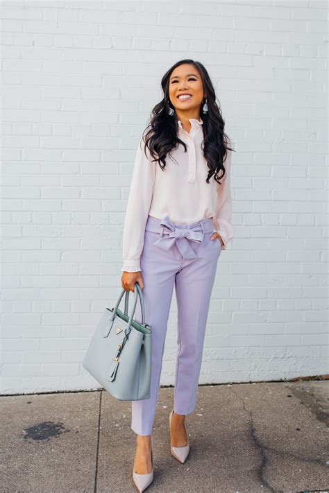 How To Style Lavender Pants For Spring Color And Chic