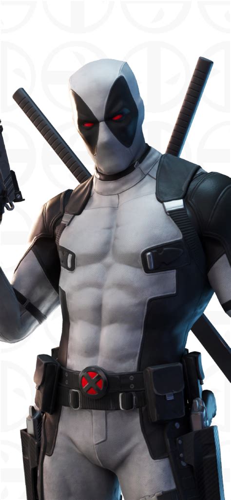 1125x2436 Deadpool White Suit X Force Fortnite Iphone Xs