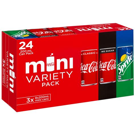 Coca Cola Mini Variety Pack 3 X 8 X 200ml Costco Australia