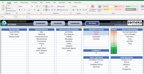Recruitment Tracker Excel Template Hiring Plan For Hr