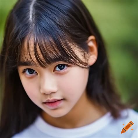 Portrait Of A Stunning 12 Year Old Actress With Japanese American