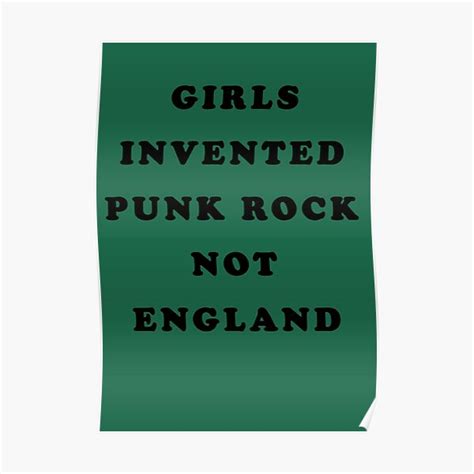 Girls Invented Punk Rock Poster For Sale By Drisles Redbubble
