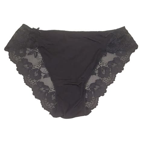 uk 18 bhs black lace panty okriks