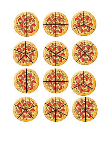Fraction Pizzas Teaching Resources Fracciones Material Didactico