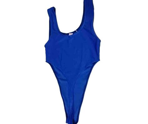 Linvme Women S Sexy One Piece Thong Swimsuit Solid High Etsy