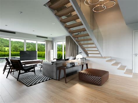 5 Living Rooms That Demonstrate Stylish Modern Design Trends Stairs