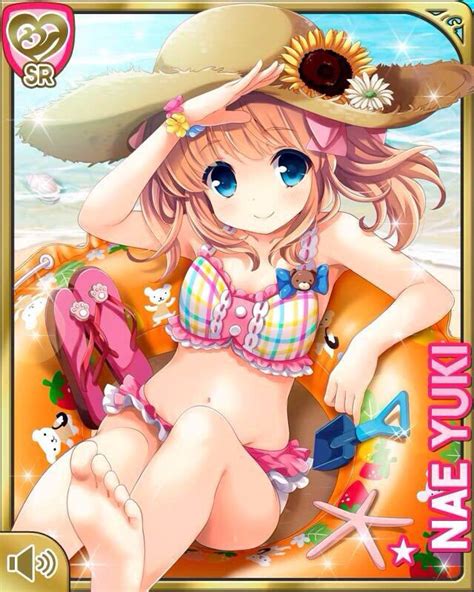 Yuuki Nae Girlfriend Kari Artist Request Official Art Barefoot Beach Bikini Blue Eyes