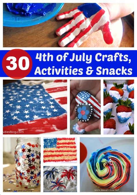 Thirty 4th Of July Crafts Activities And Snacks For Kids Mess For Less