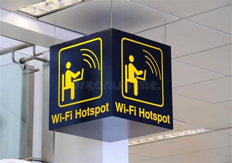 Wi Fi Hotspot Sign Stock Image Image Of Communications 30054055