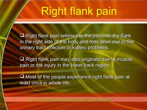 Right Flank Pain