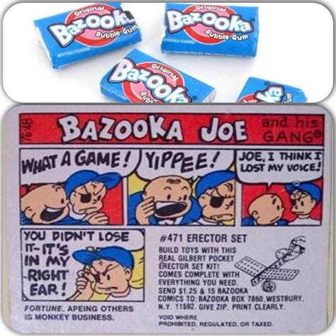 Bazooka Bubble Gum Is The Classic Bubble Gum With A Bazooka Joe Comic