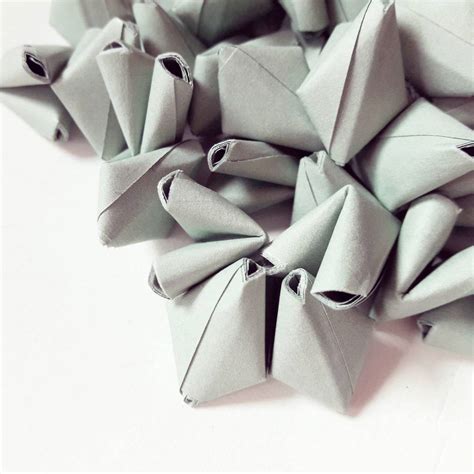 50 Sage Green Origami Heart Love Messages By Bubble And