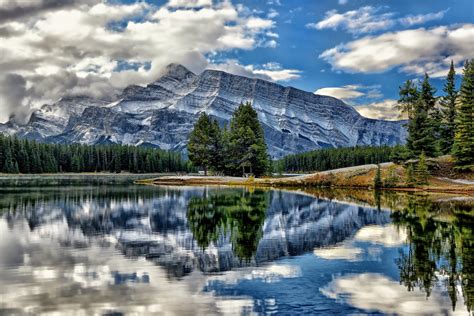 Mount Rundle Vermillion Lakes Banff National Park Alberta Canada Lakes