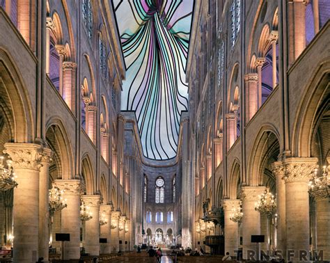 Trnsfrm Shares An Alternative Vision Of Notre Dame With Stained Glass Spire