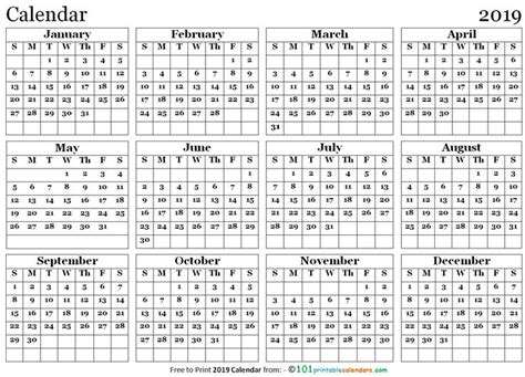 2019 Calendar Template Calendar Template 2019 Calendar Calendar