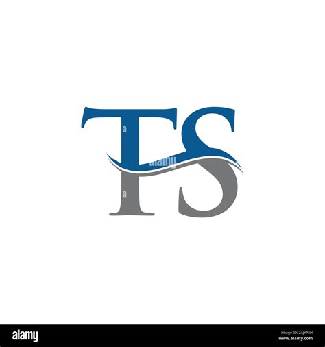 Letra Inicial Ts Logo Design Plantilla Vectorial Carta Ts Logo Design