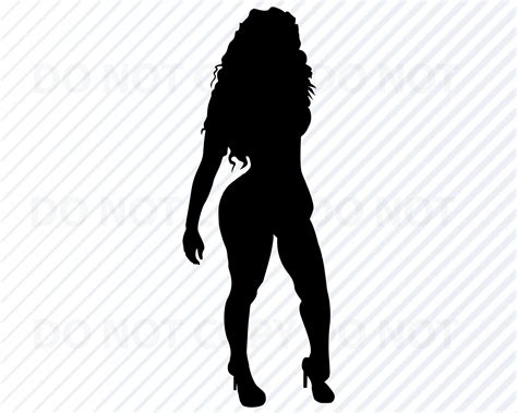 Curvy African American Woman Diva Svg Image Afro Black Woman Etsy