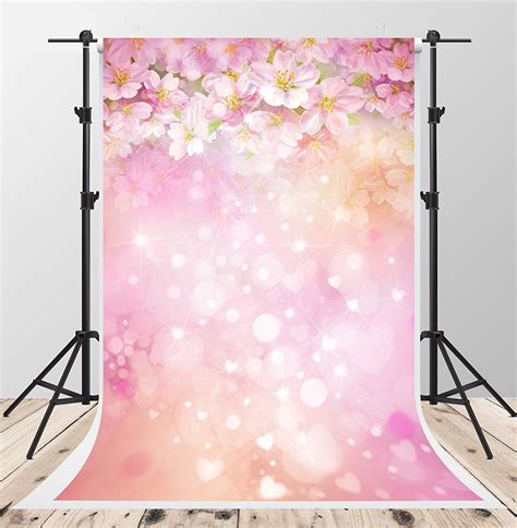 Kate 5x7ft Pink Spring Floral Photography Backdrops Cherry Blossoms