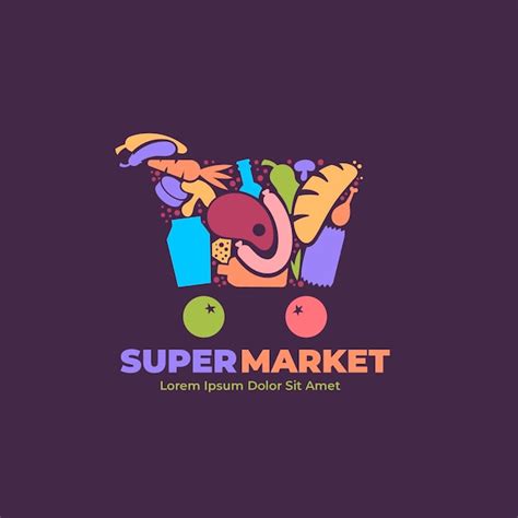 Supermarket Logo Free Vector
