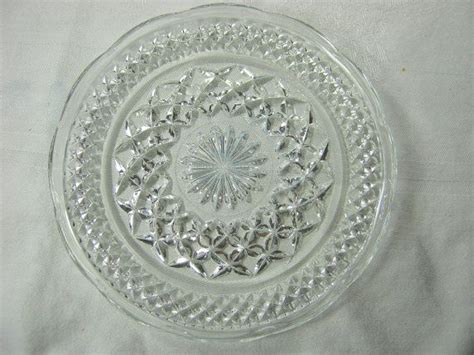 Vintage Wexford Bread Plates Set 6 Anchor Hocking Wedding Etsy Clear Glass Plates Plate