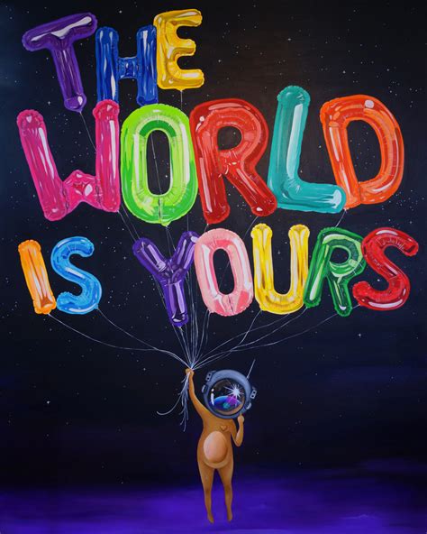 The World Is Yours Rolled Canvas Print Sue Tsai