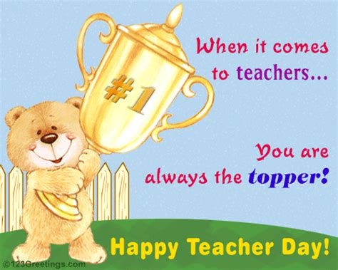 For A Great Teacher Free Teachers Day Ecards Greeting Cards 123