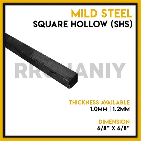 Mild Steel Besi Square Hollow Steel Shs 68 Inch X 68 Inch 1 Ft