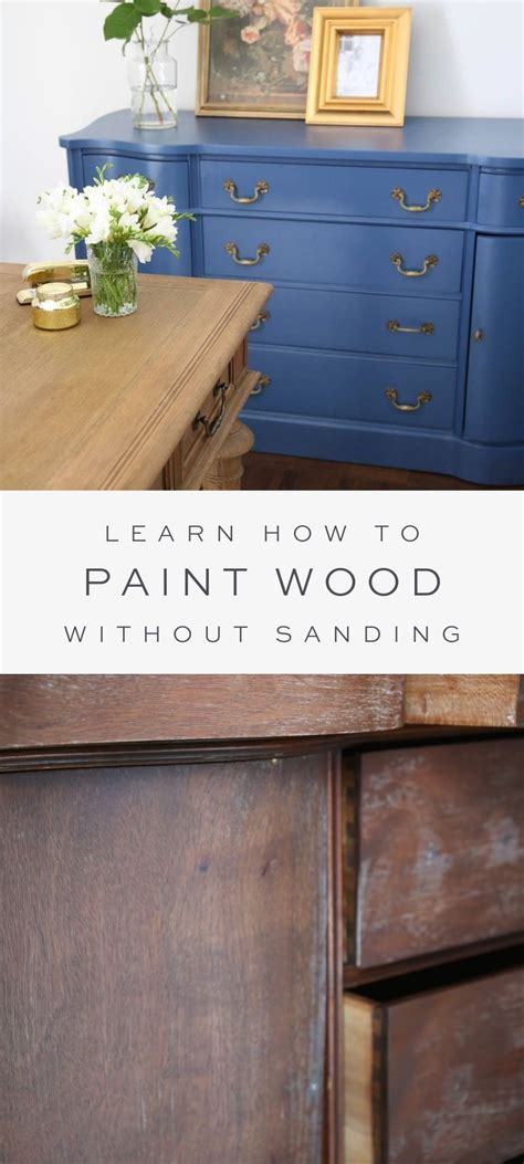 Quick Painting Tip Paint Over Stained Wood With Liquid Sandpaper